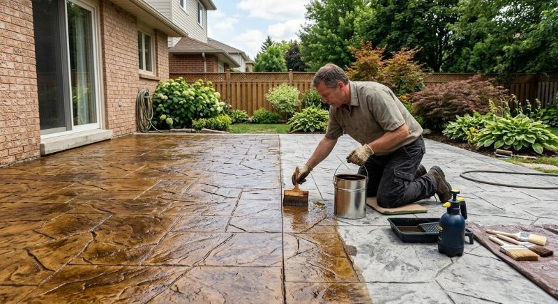 Concrete Driveway Refinishing in Dallas, TX