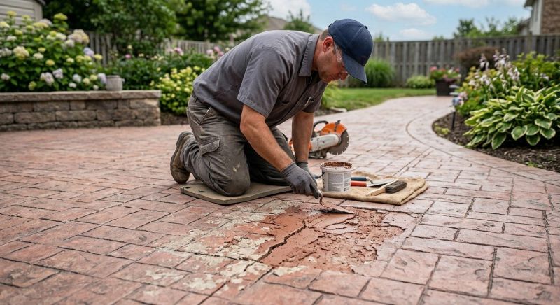 Decorative Concrete Repair in West Hartford, CT